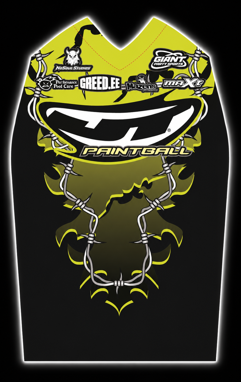 PRE-ORDER CUSTOM Throwback JT Yellow Barbwire